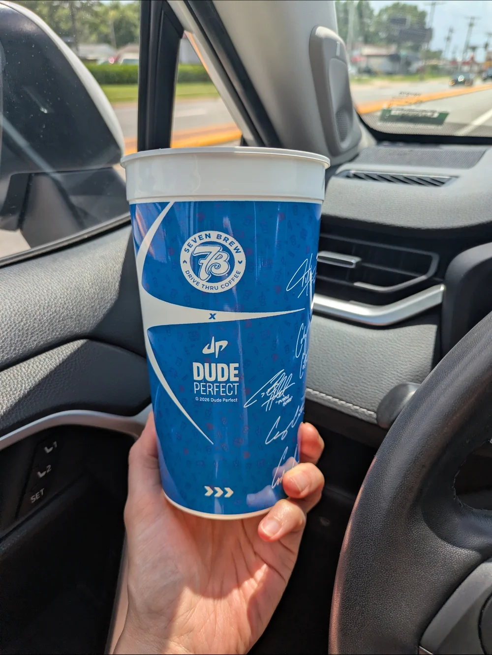 7 Brew Swag, Limited Edition Blue Neoprene Koozie With Cup - 2026